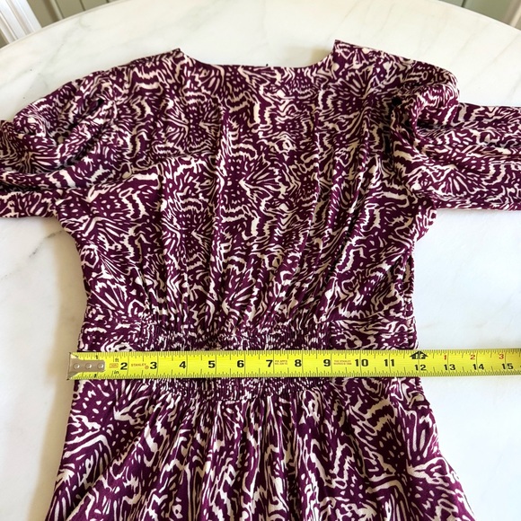 Ba&sh Loa Midi Dress Raisin Sz XS - Picture 11 of 11
